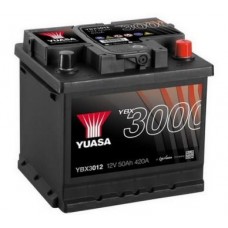 Akumulator YUASA Black 12V 50Ah 420A P+ YBX3012